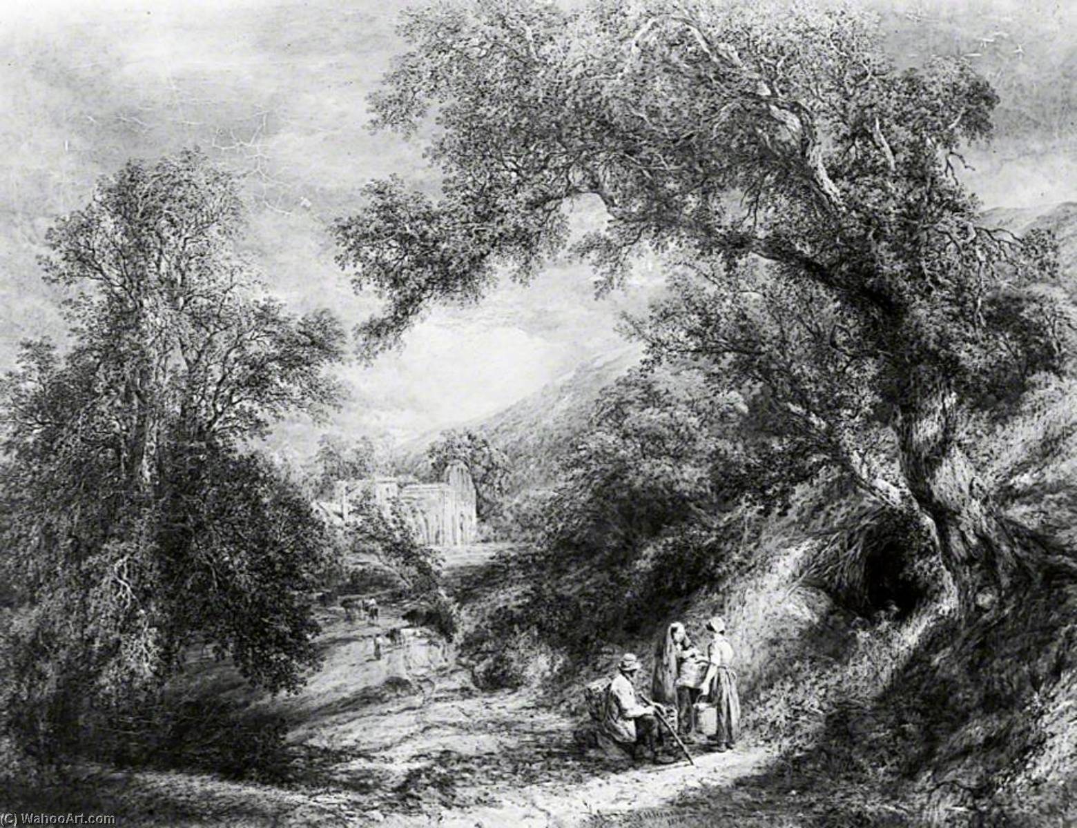 The Road To The Abbey, Bolton, Yorkshire — Frederick Henry Henshaw