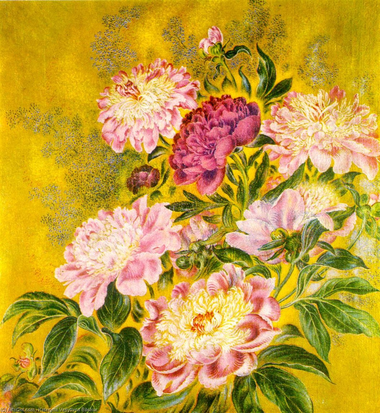Peonies — Katerina Vasiljevna Bilokur