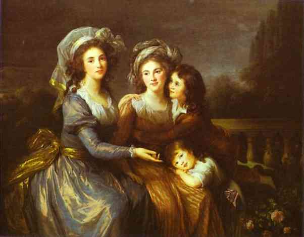 The Marquise De Peze And The Marquise De Rouget With Her Two Children — Louise Élisabeth Vigée Le Brun