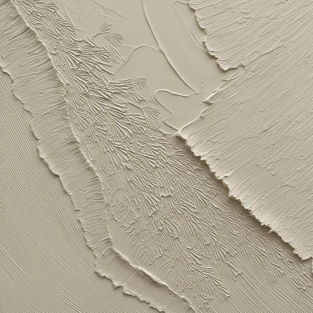 Monolithische Schichten In Creme: Eine Meditative Studie Von Organischem Impasto Und Licht — David Moreau