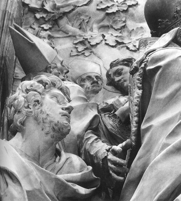 The Meeting Of Leo I And Attila (detail) — Alessandro Algardi