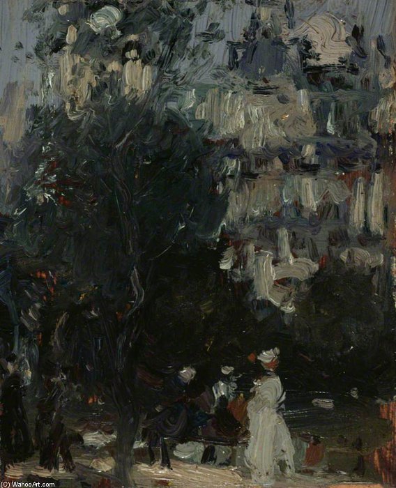 Bank Of Scotland From Princes Street Gardens — John Duncan Fergusson