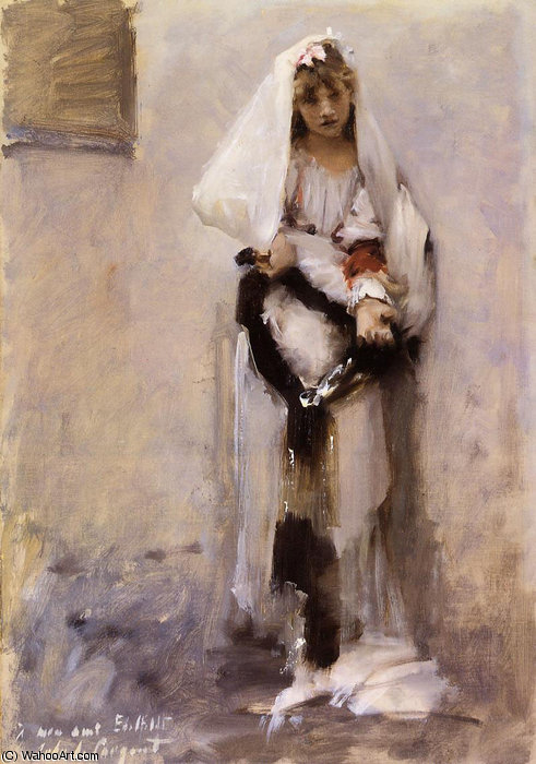 A Parisian Beggar Girl — John Singer Sargent