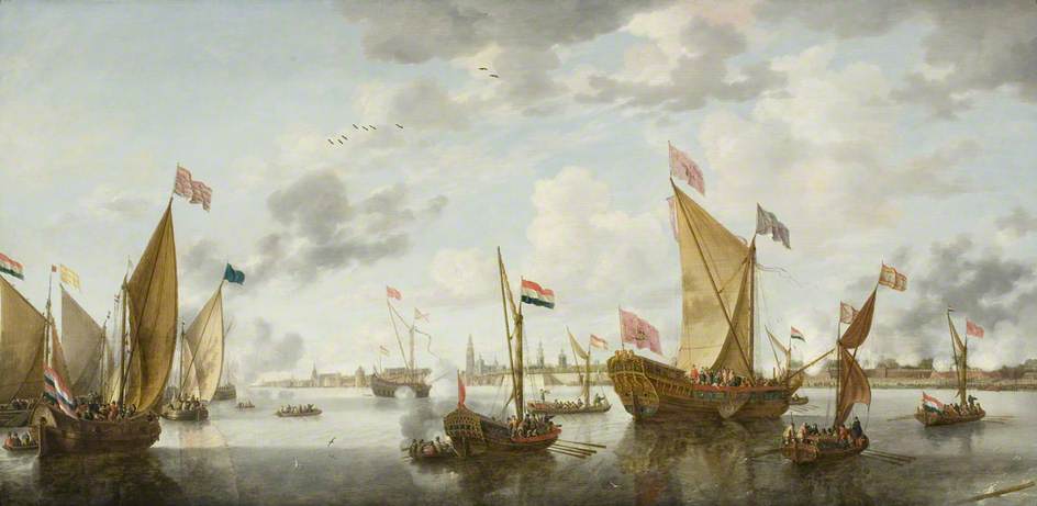 Shipping On The Schelde Off Antwerp — Bonaventura I Peeters