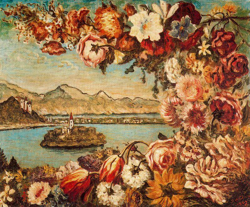Isla Y Guirnalda De Flores — Giorgio De Chirico
