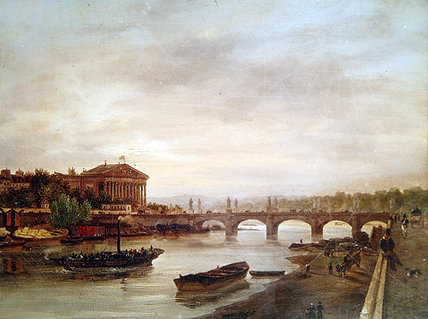 The Boat Of St. Cloud Before The Concorde In — Guiseppe Canella