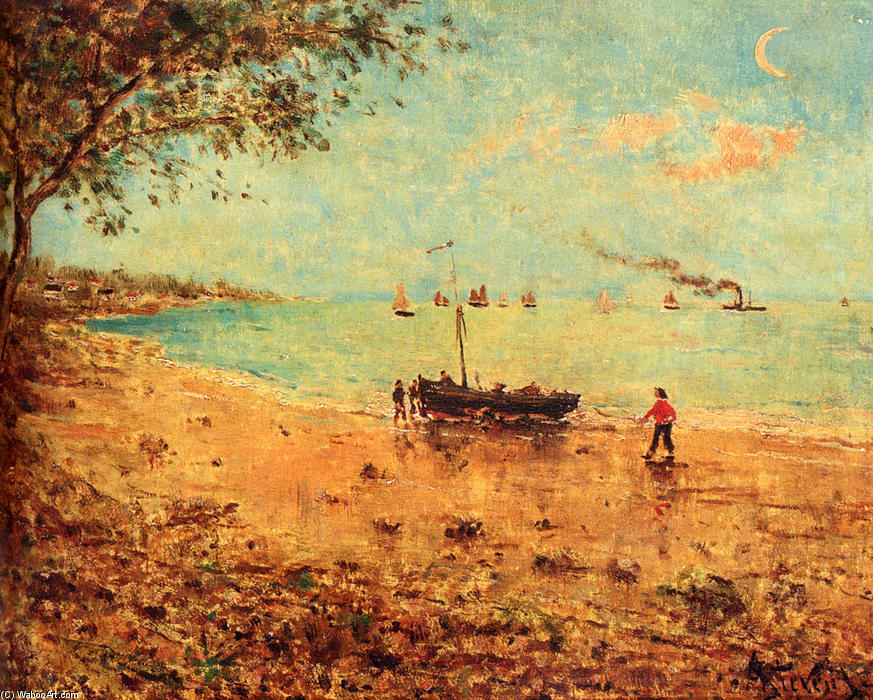 Une Plage En Normandie — Альфред Стивенс