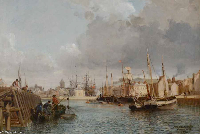 Harbor View Of Fecamp — Gortzius Geldorp