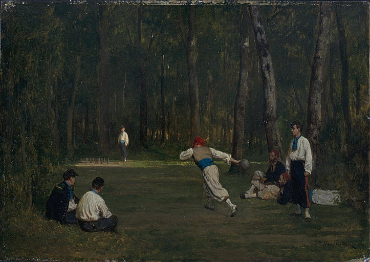 Soldats Jouant Aux Quilles — Paul Alexandre Protais