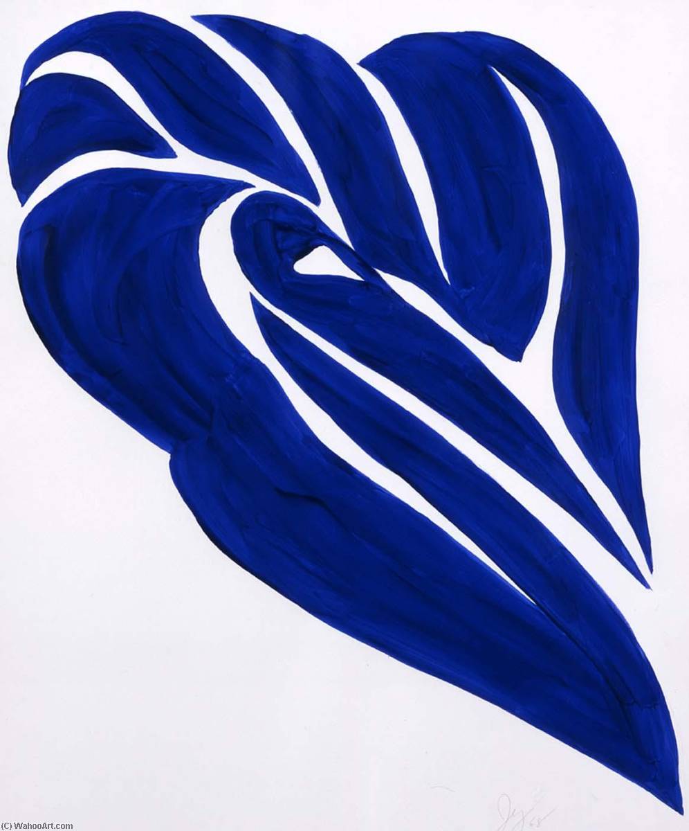Blue Palm Leaf — Jack Youngerman