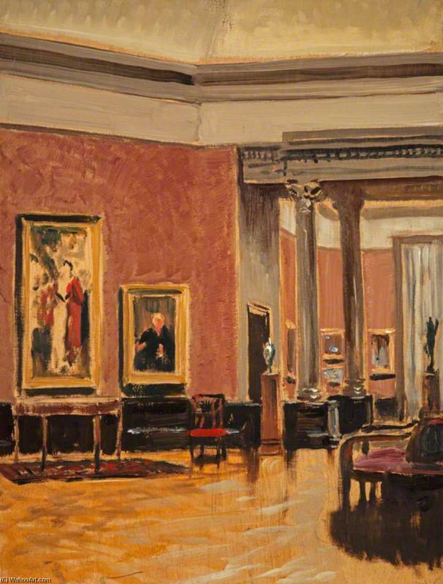 The Interior Of The National Gallery Of Scotland — Stanley Cursiter