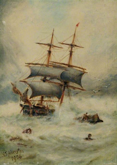 The Wreck Of The 'produce' Of Folkestone, Kent, February 1871 — John Taylor Allerston