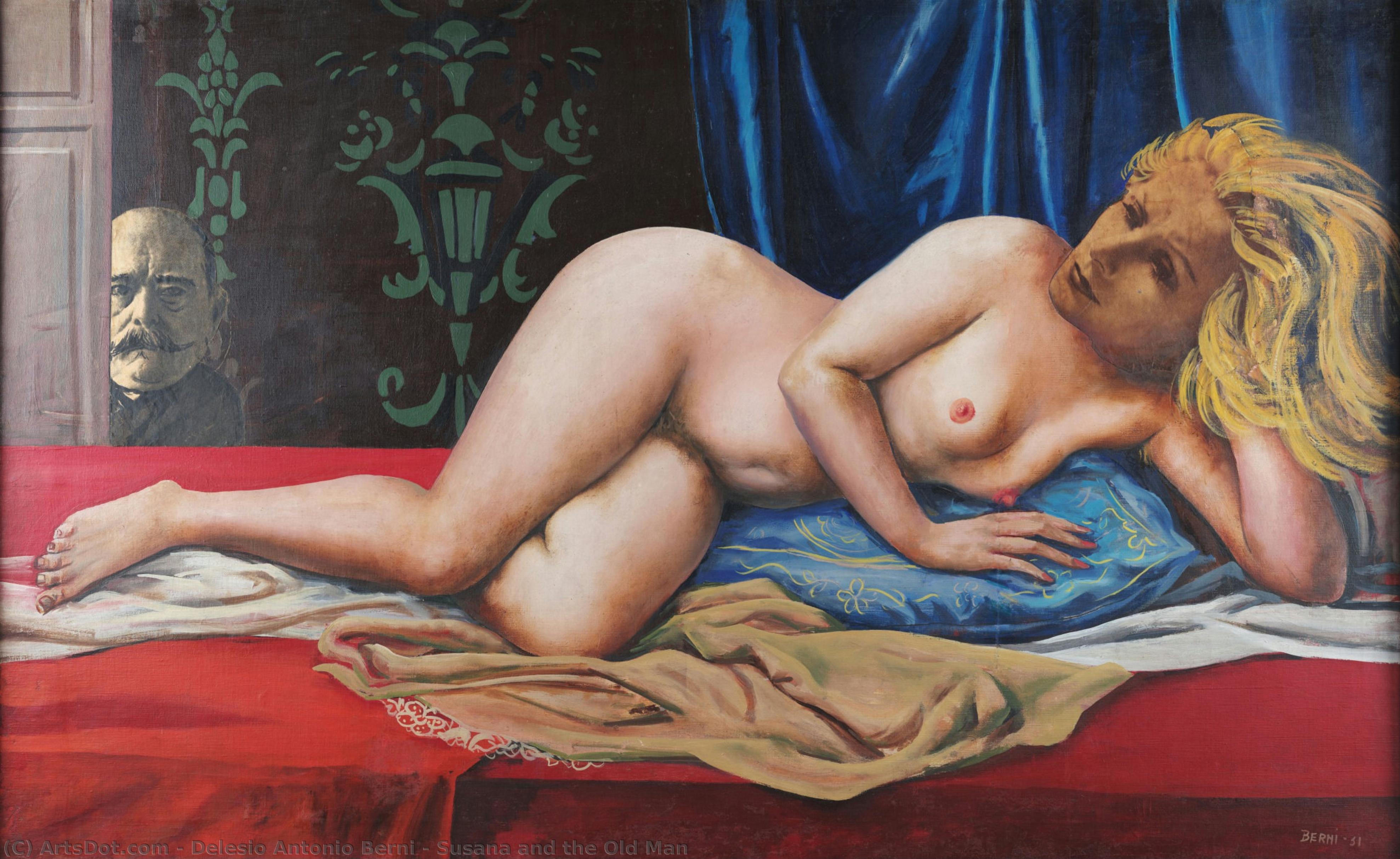 Susana And The Old Man — Delesio Antonio Berni