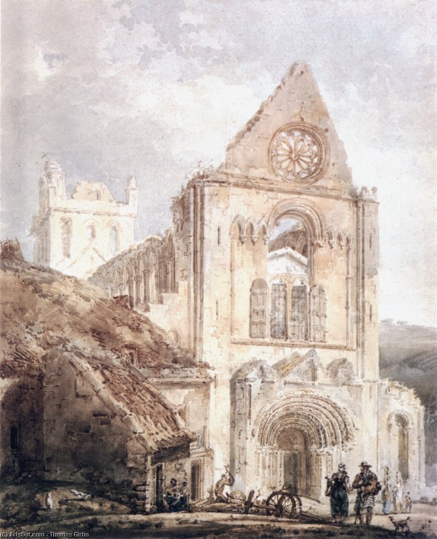 The West Front Of Jedburgh Abbey, Scotland — Thomas Girtin