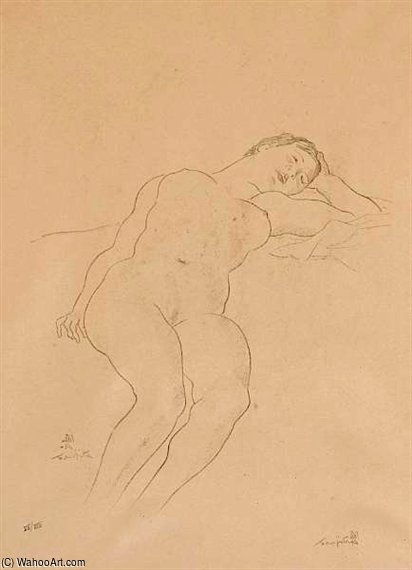 Nu Repose, From Huits Nus — Léonard Tsuguharu Foujita