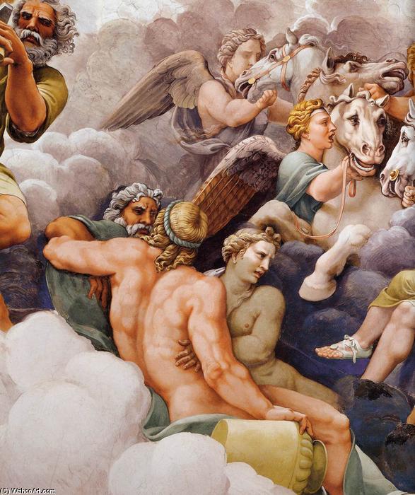 Vault: The Assembly Of Gods Around Jupiter's Throne (detail) — Giulio Romano