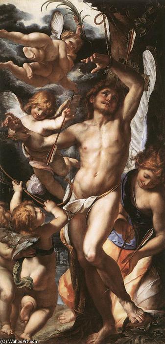 St Sebastian Tended By Angels — Giulio Cesare Procaccini