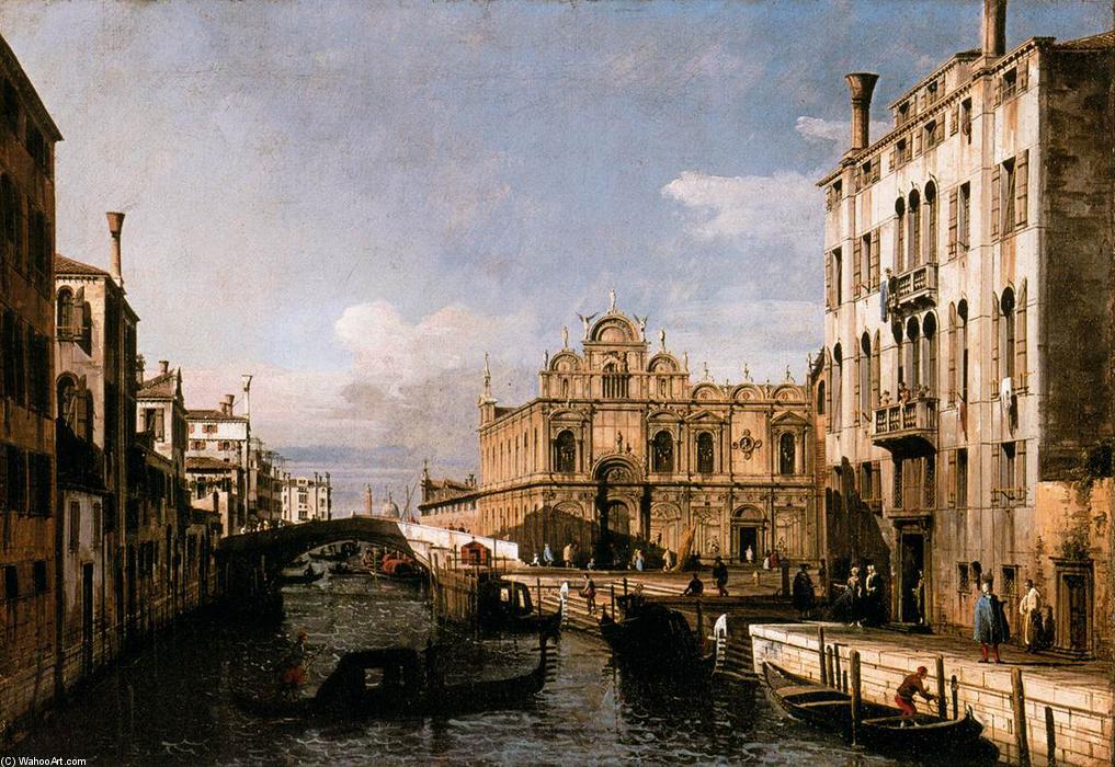 Rio Dei Mendicanti With The Scuola Di San Marco — Bernardo Bellotto