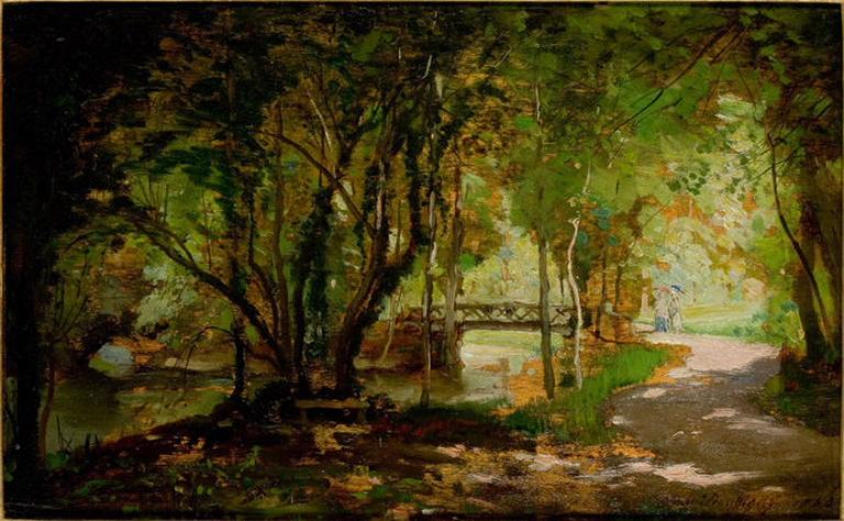 Pièce D'eau Sous Bois — Charles-françois Daubigny