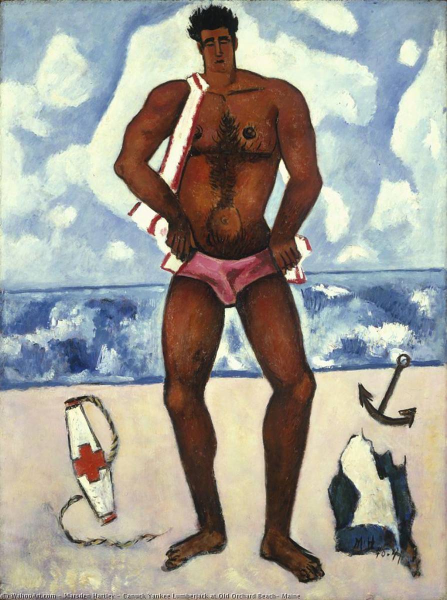 Canuck Yankee Lumberjack At Old Orchard Beach, Maine — Marsden Hartley