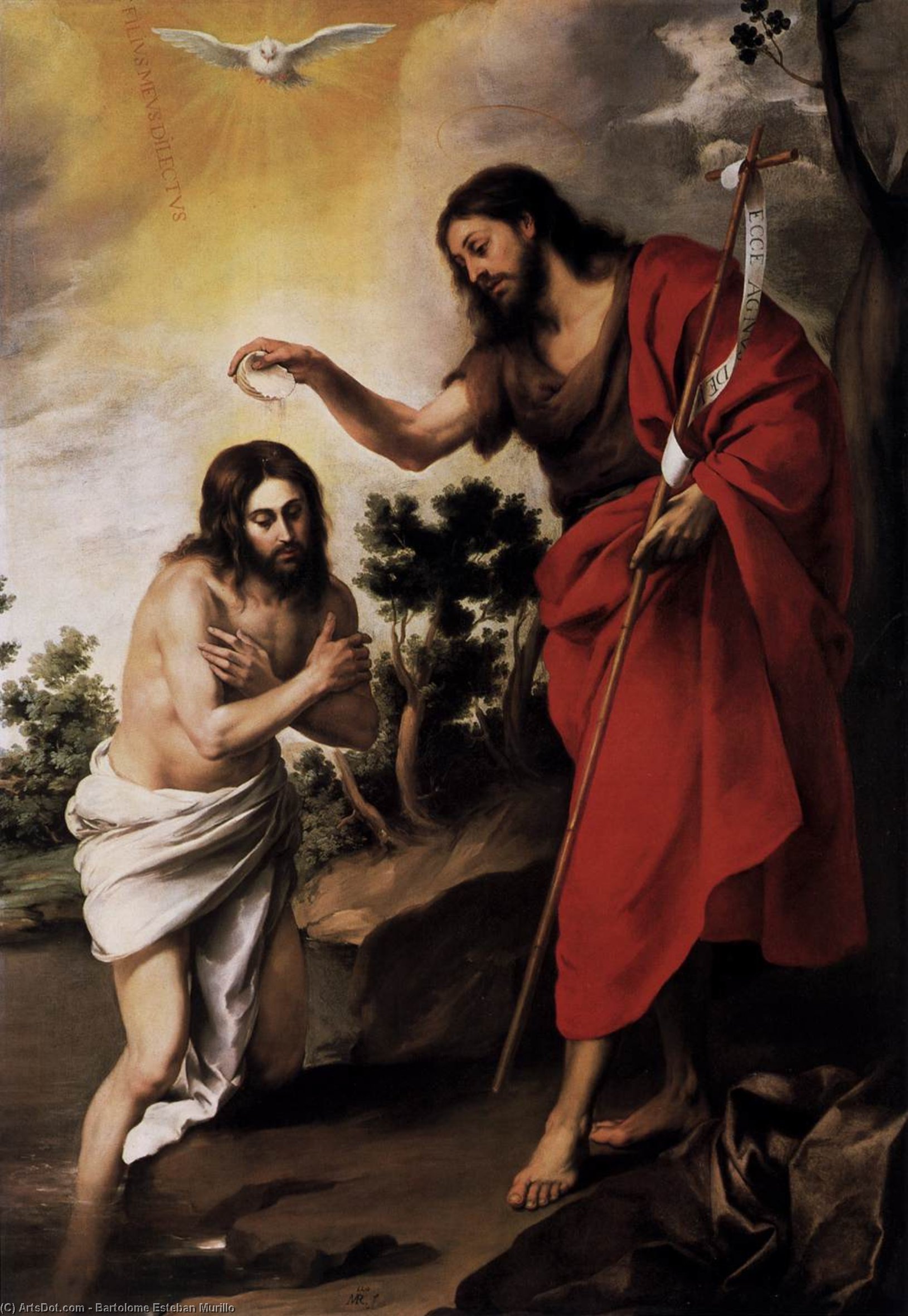 Baptism Of Christ — Бартоломе Естебан Муриљо