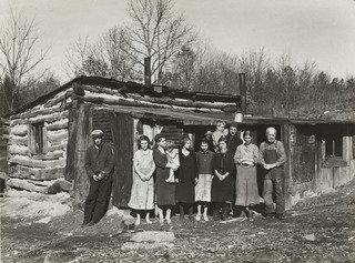 The Bittenger Family And His Cabin In Which They Live. Garrett County, Maryland — Arthur Rothstein