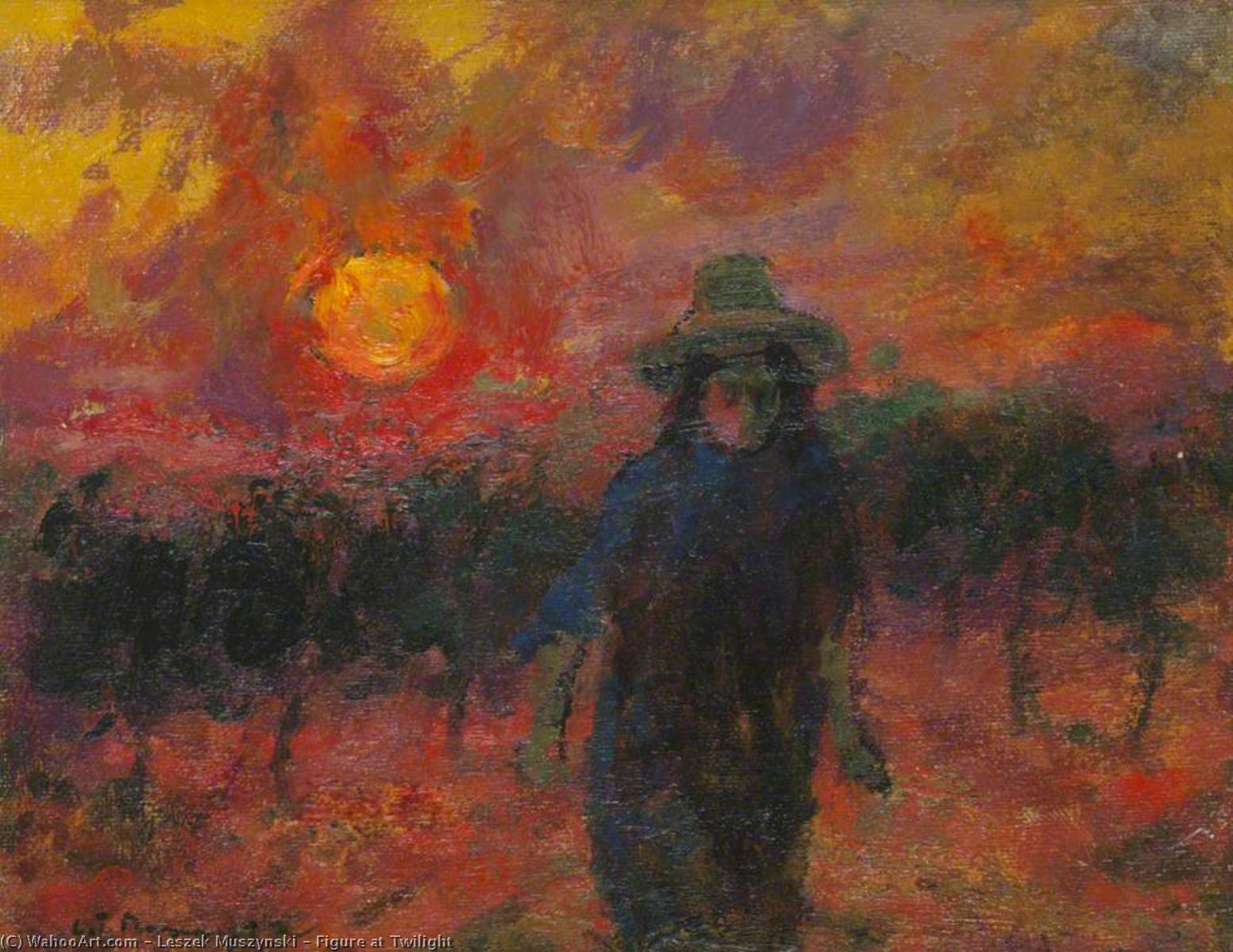 Figure At Twilight — Leszek Muszynski