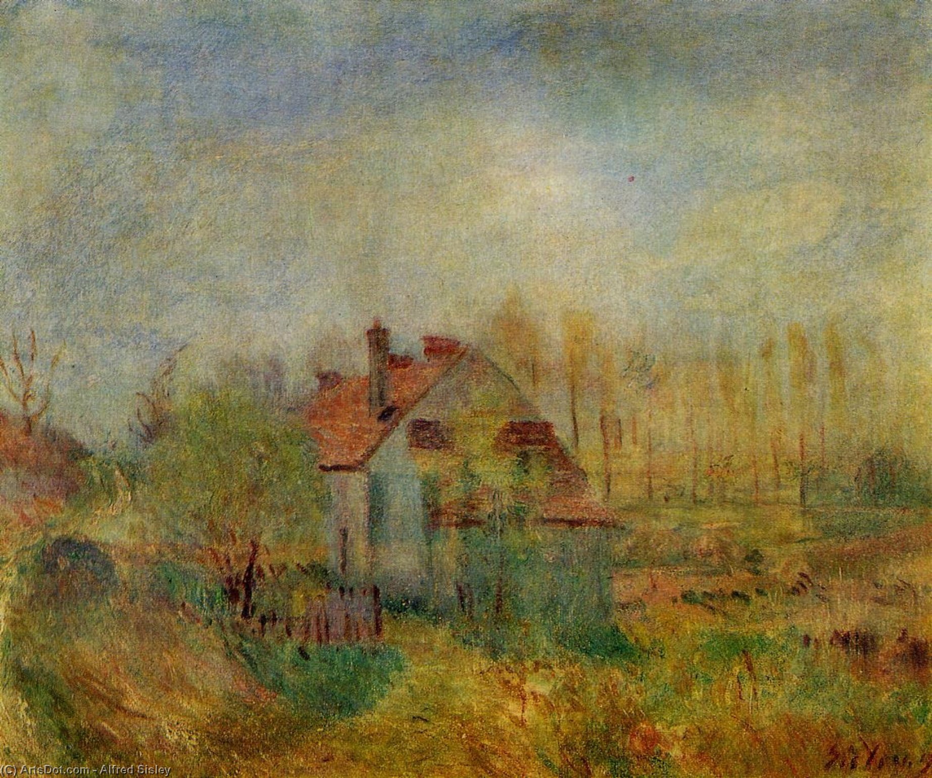 Springtime Scene Morning — Сислей