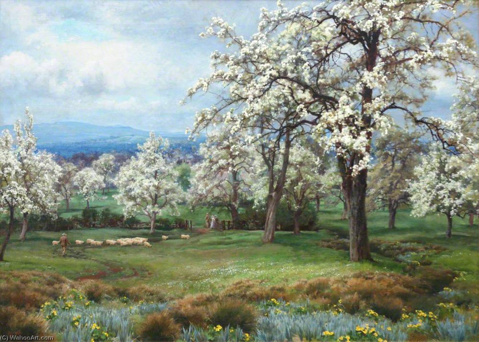 The Pear Orchard — Alfred William Parsons