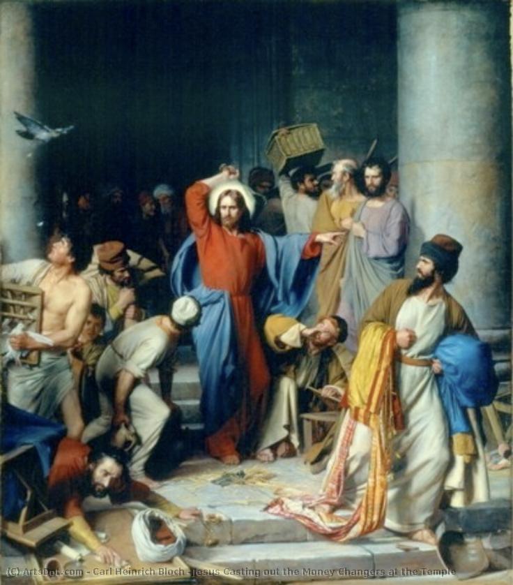 Jesus Casting Out The Money Changers At The Temple — Carl Heinrich Bloch