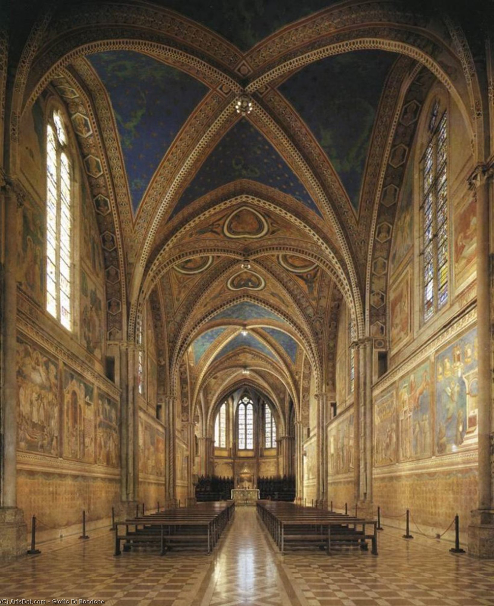 View Of The Interior — Giotto Di Bondone