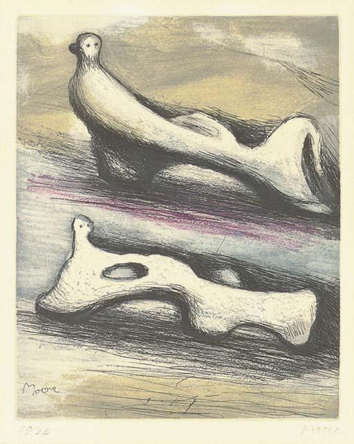Two Reclining Figures — Henry Moore