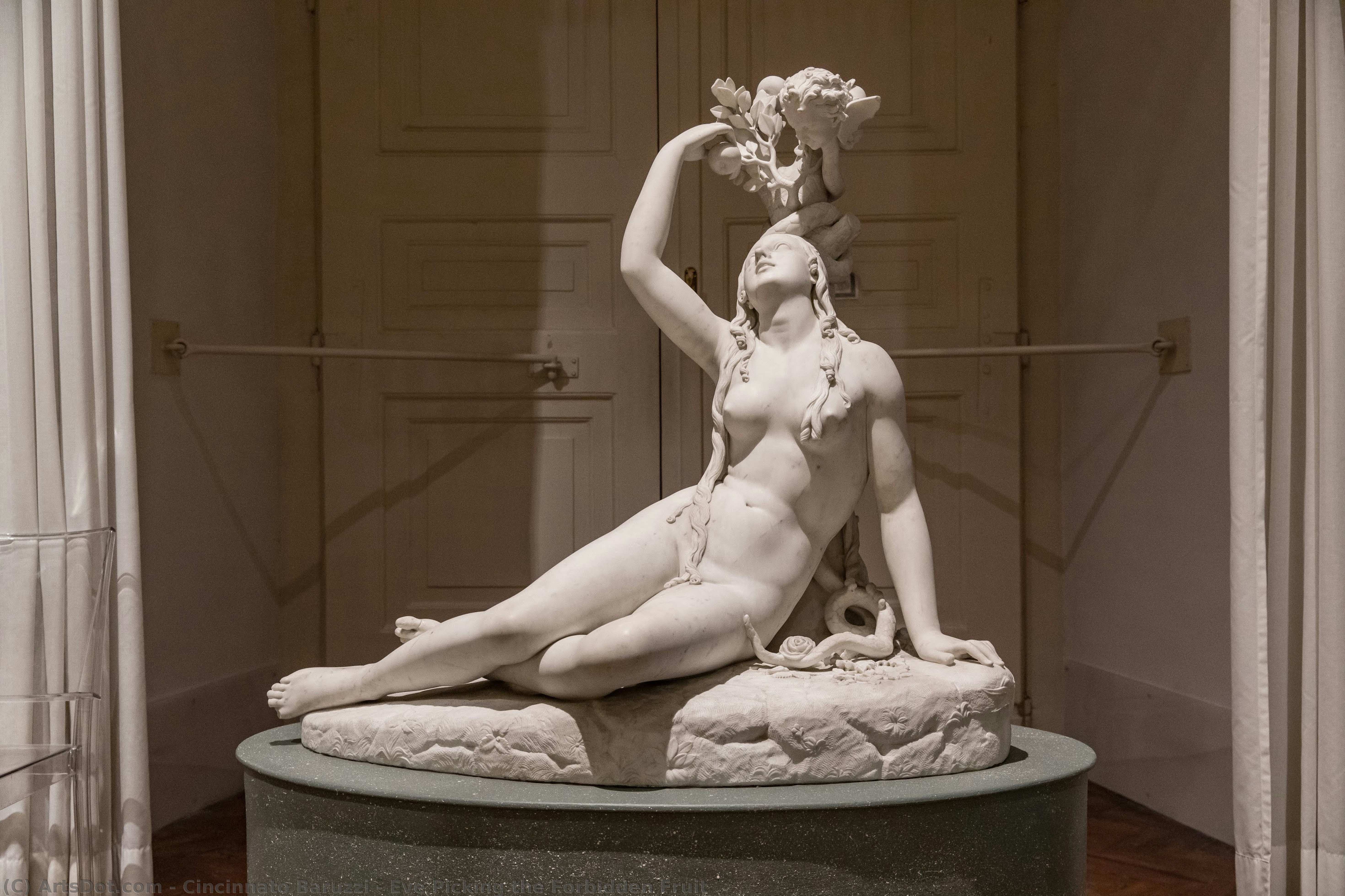 Eve Picking The Forbidden Fruit — Cincinnato Baruzzi