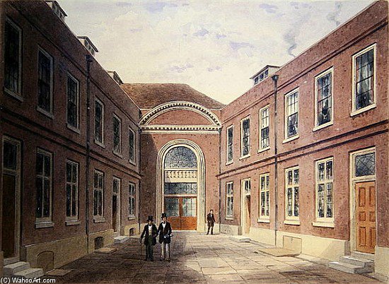 The Inner Court Of Girdlers Hall Basinghall Street — Thomas Hosmer Shepherd