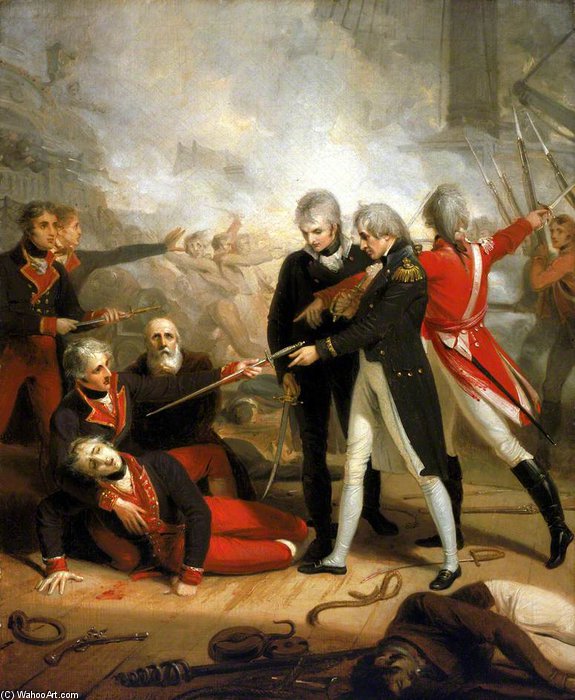 Nelson Receiving The Surrender Of The 'san Nicolas' — Richard Westall