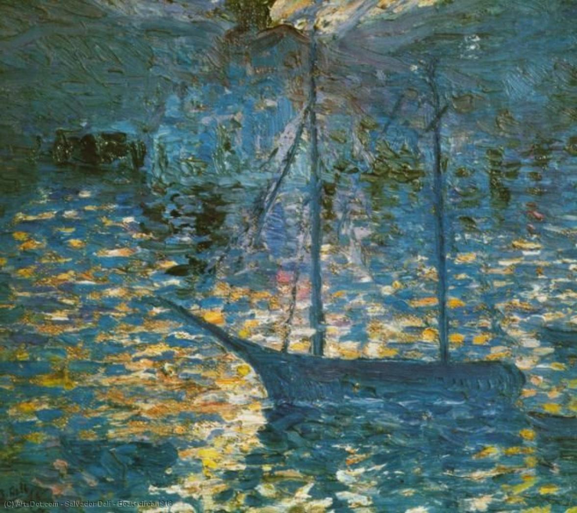 Boat, Circa 1918 — Salvador Dalí