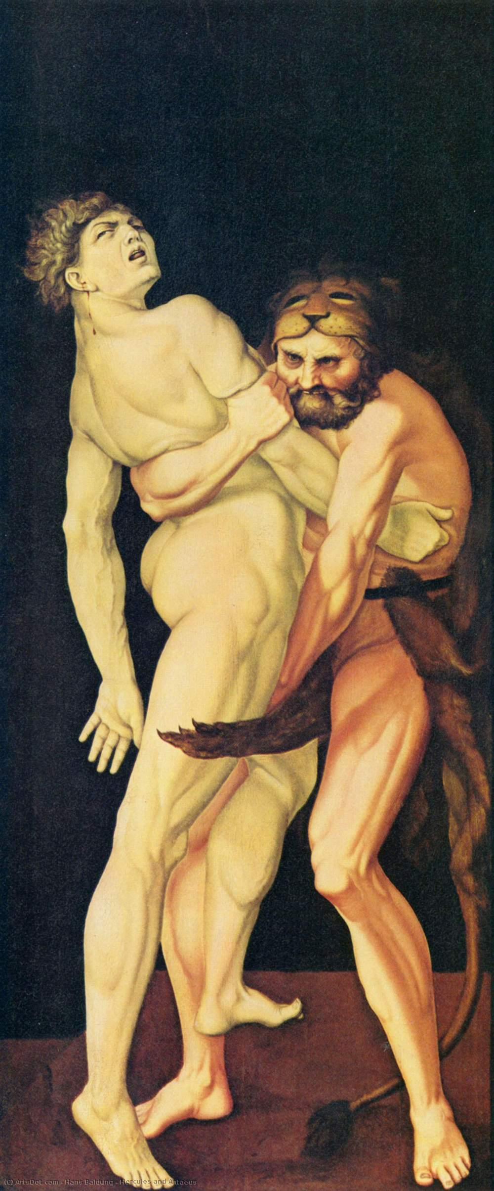 Hercules And Antaeus — Ханс Балдунг Гриен