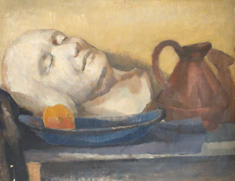 Still Life With A Bust Resting On A Table Top, A Plate And A Jug (verso) — Pamela Muriel Ward