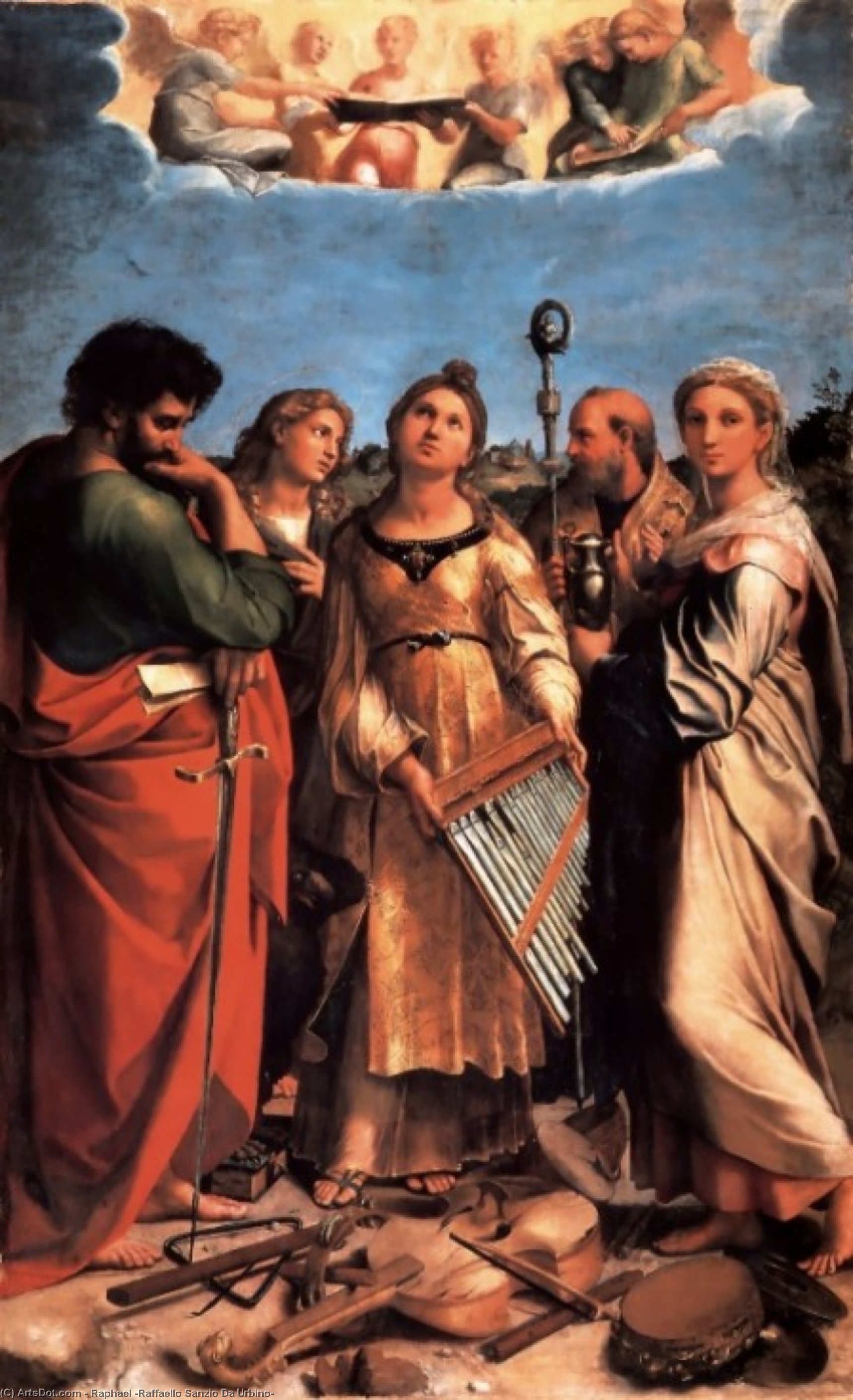 The Saint Cecilia Altarpiece — Рафаэль