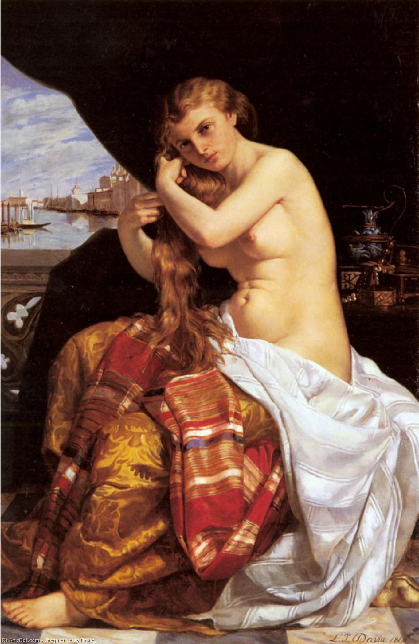 Venitienne A Sa Toilette — Žak-lui David