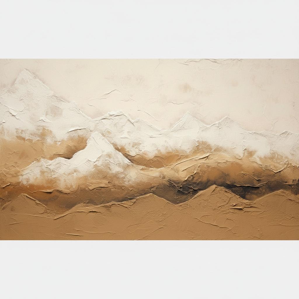 Monolithische Echos Ockerfarbener Gipfel In Einer Meditativen Erdgebundenen Landschaft — David Moreau