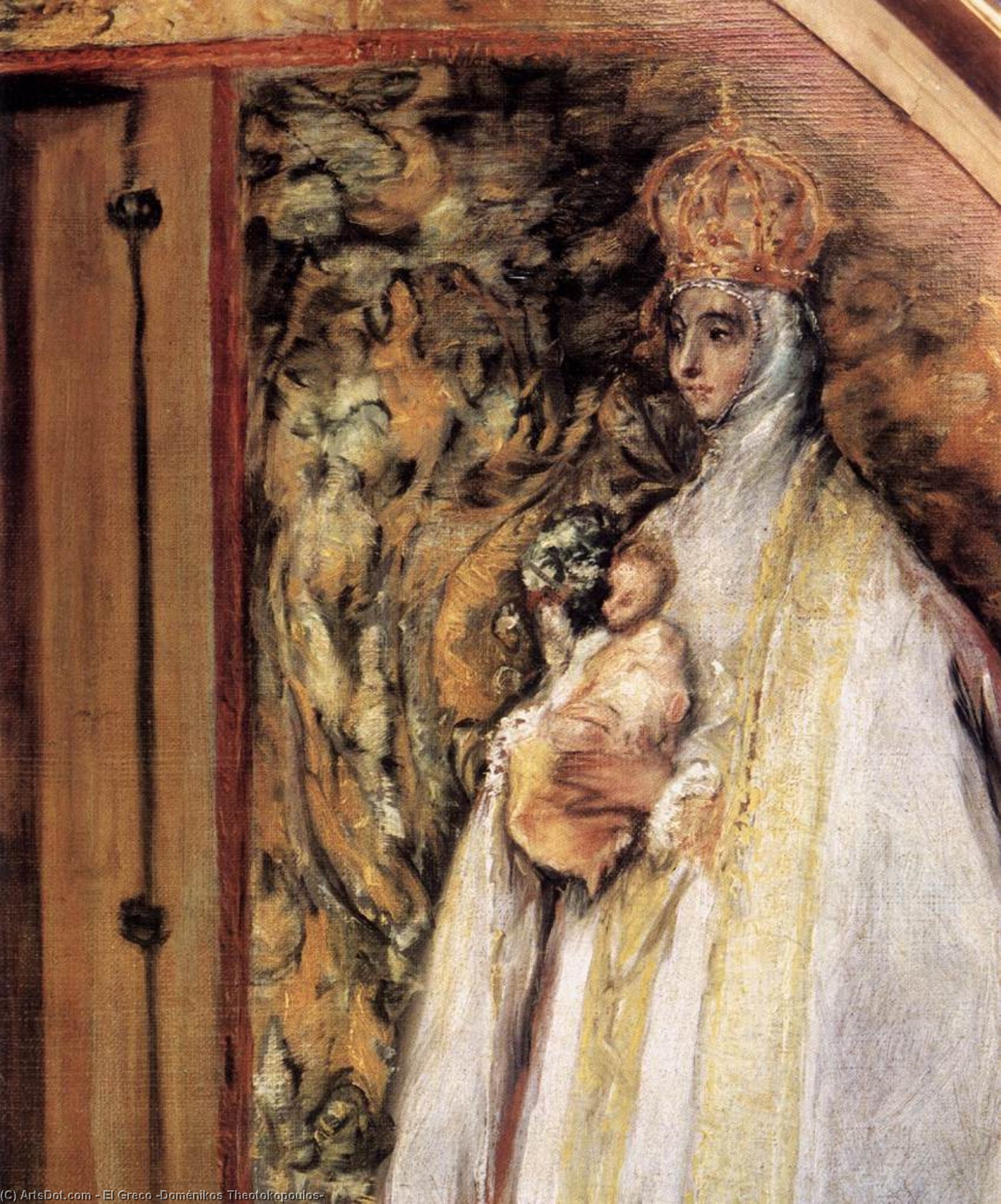 Святой Иldefonso (деталь) — Эль Греко
