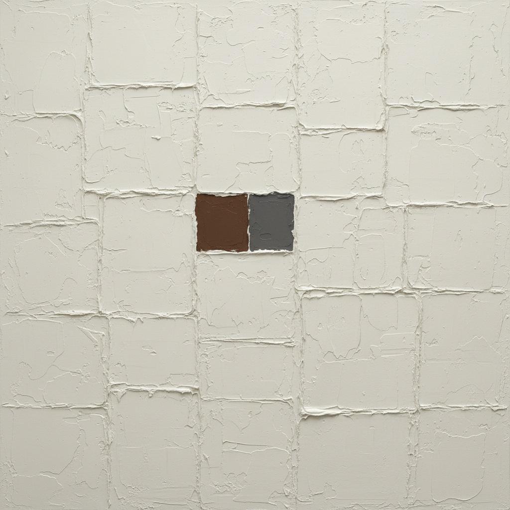 Monolithic Echoes Of Umber And Charcoal Within A Meditative Textured Relief — David Moreau