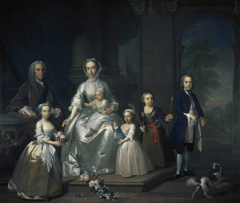 James Douglas (1702–1768), 14th Earl Of Morton, And His Family — Jeremiah Davison