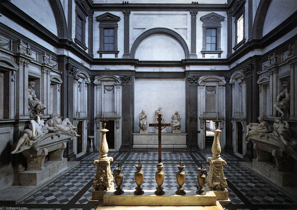 Die Medicis - Blick Auf Die Kapellenthekst — Michelangelo Buonarroti