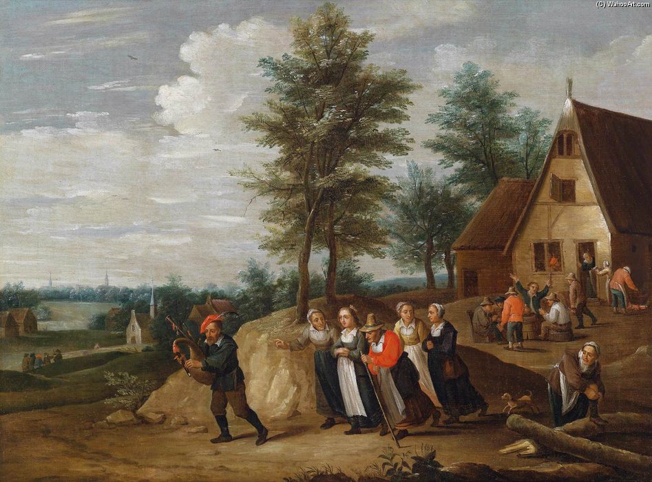 Landscape With A Musician — Thomas Van Apshoven