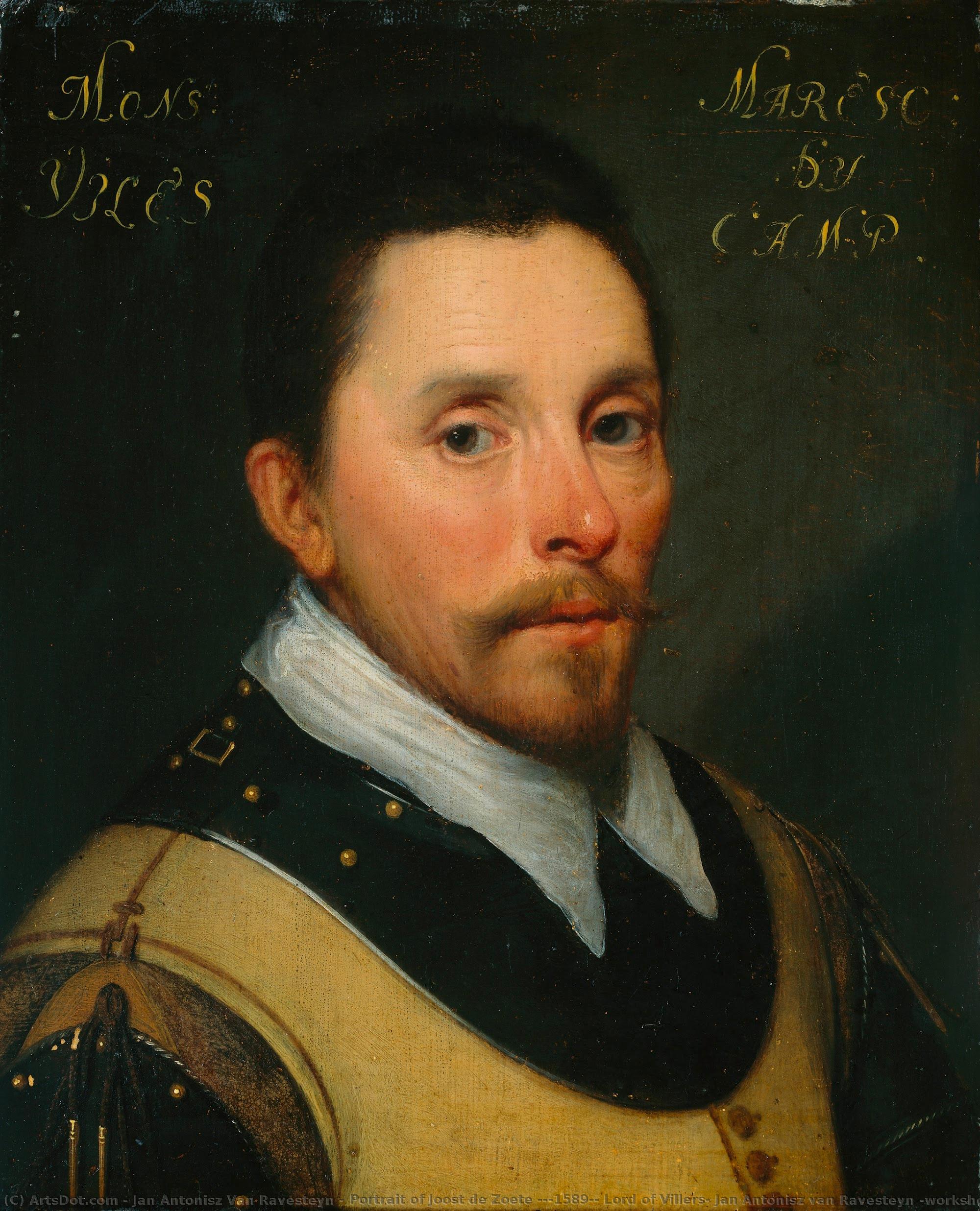 Portrait Of Joost De Zoete (?-1589), Lord Of Villers, Jan Antonisz Van Ravesteyn (workshop Of), C. 1609 - C. 1633 — Jan Antonisz Van Ravesteyn