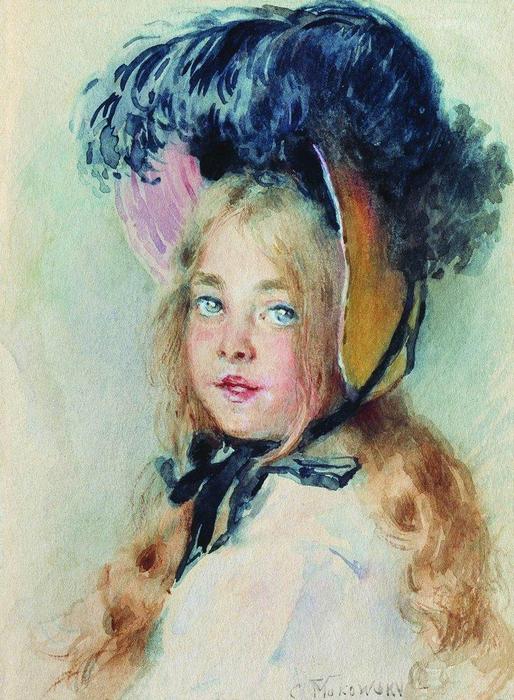 Girl With Hat — Konstantin Yegorovich Makovsky