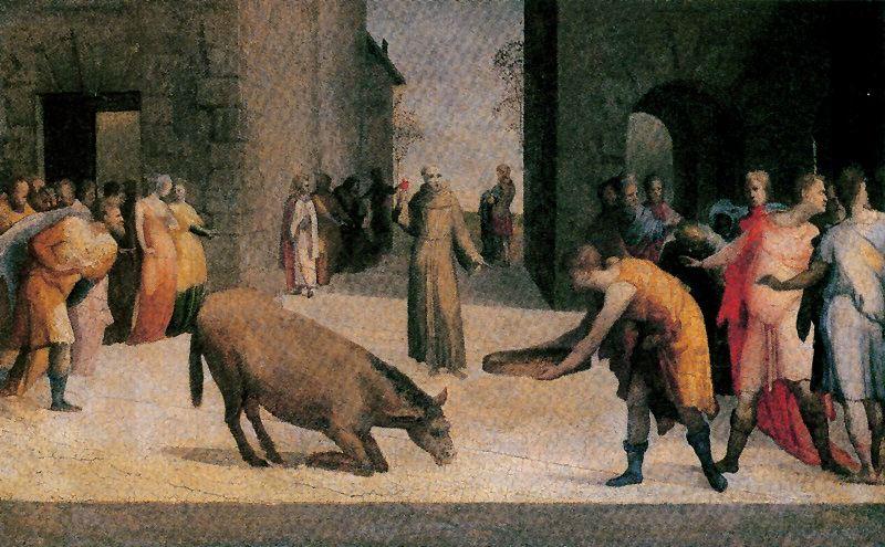 San Antonio And The Miracle Of The Mule — Domenico Di Pace Beccafumi