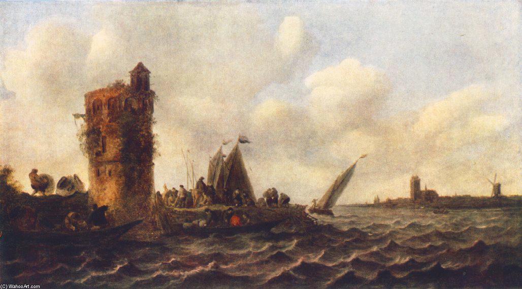 A View On The Maas Near Dordrecht — Jan Josephszoon Van Goyen
